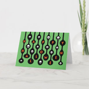 Retro Mod Happy Halloween Kaart