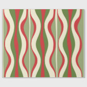 Retro Mod kerst - Abstract patroonglas Cadeaupapier (Vlak)