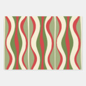 Retro Mod kerst - Patronen Inpakpapier Vel (Voorkant 3)