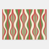 Retro Mod kerst - Patronen Inpakpapier Vel (Voorkant 2)