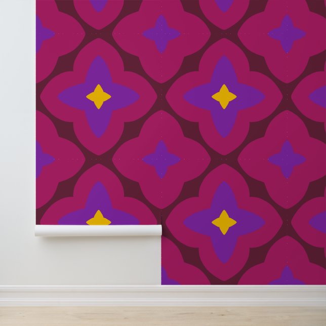 Retro mod kleurenachtergrond behang (Applicatie)