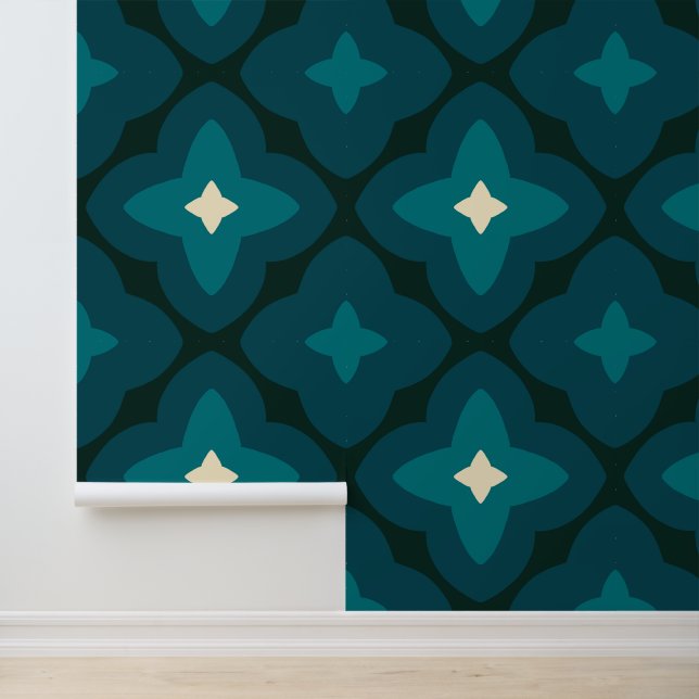 Retro mod kleurenachtergrond behang (Applicatie)