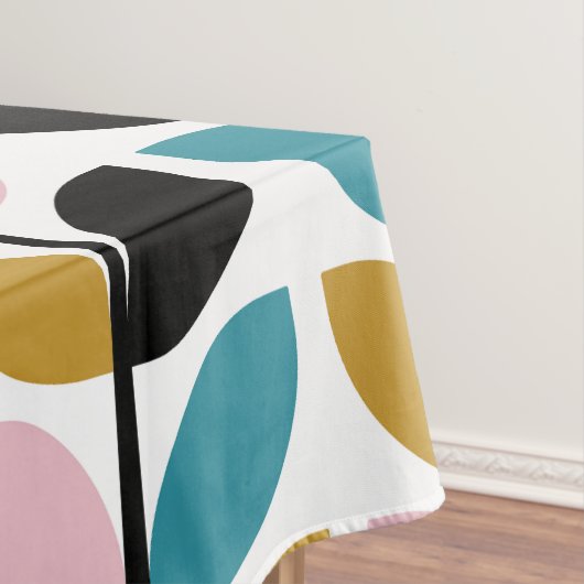 Retro Mod Leaves Stems Patroon Tafelkleed (Voorbeeld)