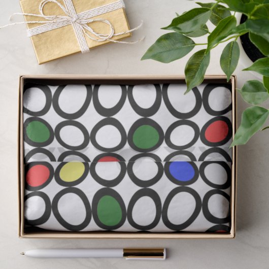 Retro Mod Leuk Tissuespapier Tissuepapier (Geschenk)