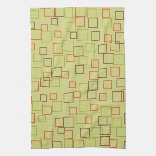 Retro Mod Limoen Kitchen Towel Theedoek (Verticaal)