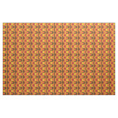 Retro  Mod Oranje Patroon Stof (Yard (91,4 cm))