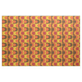 Retro  Mod Oranje Patroon Stof (Fat Quarter)