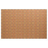 Retro Mod Oranje Patroon Stof (Yard (91,4 cm))