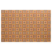 Retro Mod Oranje Patroon Stof (Fat Quarter)
