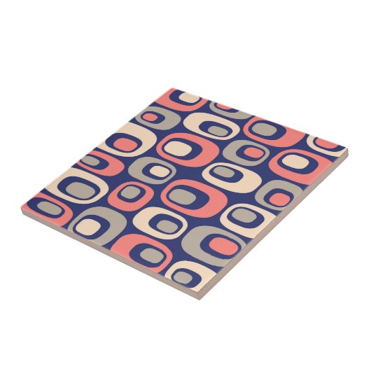 Retro mod patroon tegeltje (Zijkant)