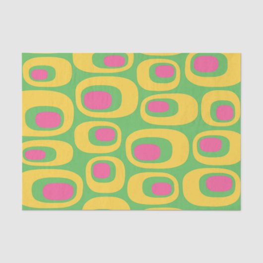 Retro mod patroon tissuepapier (Voorkant)
