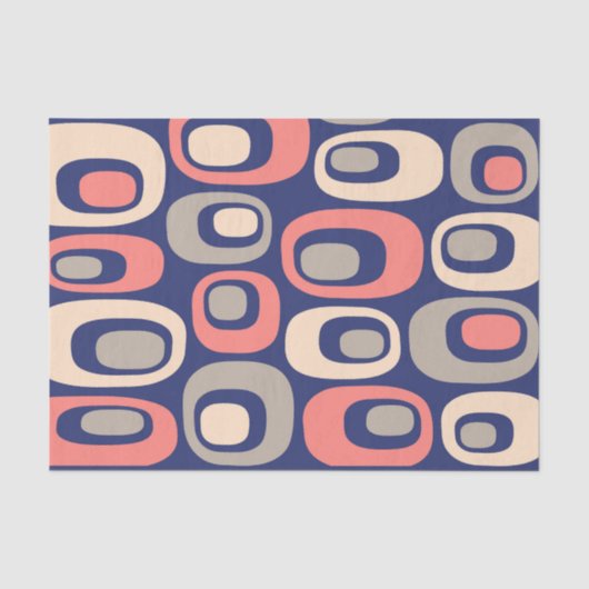 Retro mod patroon tissuepapier (Voorkant)