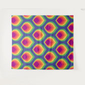 Retro mod patroon wandkleed (Voorkant (horizontaal))