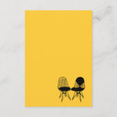 Retro Mod Perfect Stoel Paar Eames Enclosure Kaart (Achterkant)