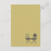 Retro Mod Perfect Stoel Paar Eames Enclosure Kaart (Achterkant)