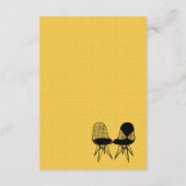 Retro Mod Perfect Stoel Paar Eames Enclosure Kaart (Achterkant)