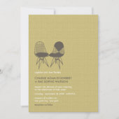 Retro Mod Perfect Stoel Pair Eames 2 Weddenschap Kaart (Voorkant)