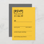 Retro Mod Perfect Stoel Pair Eames Wedding RSVP (Voorkant / Achterkant)