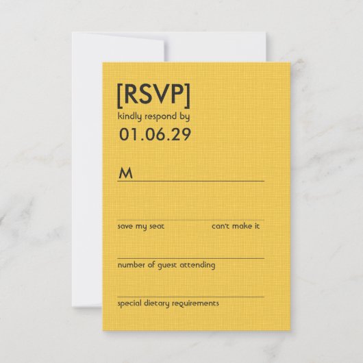 Retro Mod Perfect Stoel Pair Eames Wedding RSVP Kaartje (Voorkant)