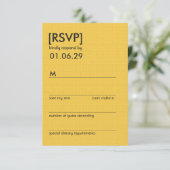Retro Mod Perfect Stoel Pair Eames Wedding RSVP Kaartje (Staand voorkant)