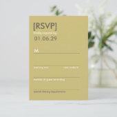 Retro Mod Perfect Stoel Pair Eames Wedding RSVP Kaartje (Staand voorkant)