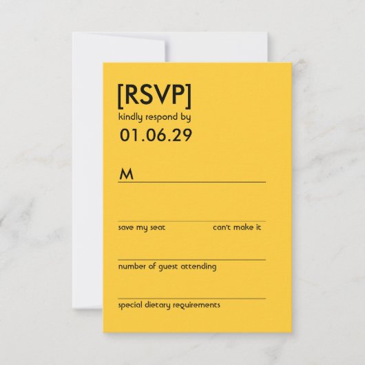Retro Mod Perfect Stoel Pair Eames Wedding RSVP Kaartje (Voorkant)