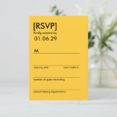 Retro Mod Perfect Stoel Pair Eames Wedding RSVP Kaartje (Staand voorkant)