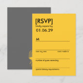 Retro Mod Perfect Stoel Pair Eames Wedding RSVP Kaartje (Voorkant / Achterkant)