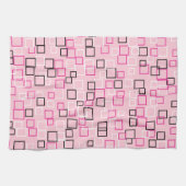 Retro Mod Pink Kitchen Towel Gift Theedoek (Horizontaal)