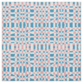 Retro Mod Roze Blauw Checkerboard Abstract Stof (Swatch)