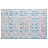 Retro Mod Roze Blauw Checkerboard Abstract Stof (Fat Quarter)