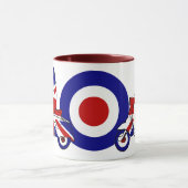 Retro Mod Scooter Boy UK Mok (Midden)