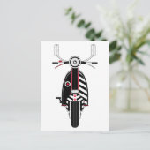 Retro Mod Scooter Briefkaart (Staand voorkant)