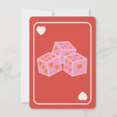 Retro Mod Slot Machine Wedding Kaart (Achterkant)