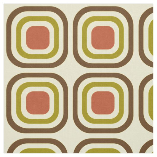 Retro Mod Square Patroon Stof (Swatch)