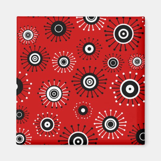 Retro Mod Starburst Magneet (Voorkant)