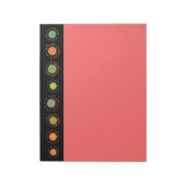 Retro Mod Starbursts Notitieblok (Linkerzijde)