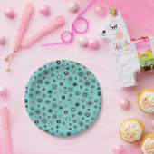 Retro Mod Starbursts Papieren Bordje (Feest)