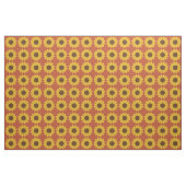 Retro Mod Sunflower Patroon Stof (Yard (91,4 cm))
