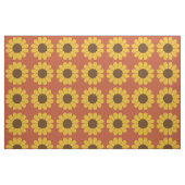 Retro Mod Sunflower Patroon Stof (Fat Quarter)