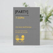 Retro Mod Voorzitter Paar Eames Weddenschappen Rec Kaart (Staand voorkant)