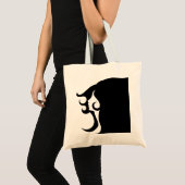 Retro Mod Vrouw Tote Bag (Voorkant (product))