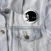 Retro Mod Woman Ronde Button 5,7 Cm (In situ)