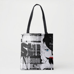 Retro Mode All-Over-Print Canvas tas