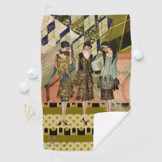 Retro Mode Dames Gepersonaliseerde Golfhanddoek (Insitu)