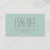 Retro Mode Girl Hair Stylist Makeup Artist Kortingskaartje (Achterkant)