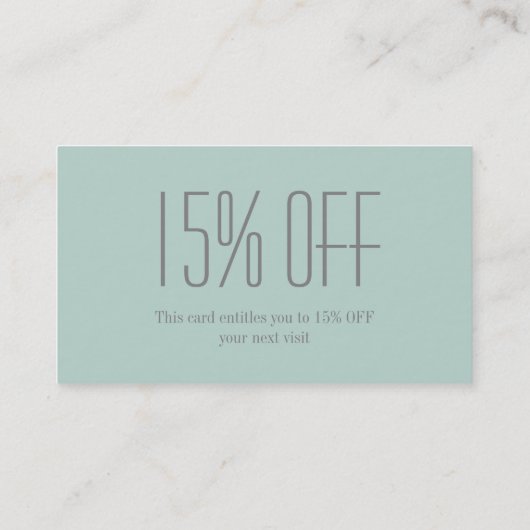 Retro Mode Girl Hair Stylist Makeup Artist Kortingskaartje (Achterkant)