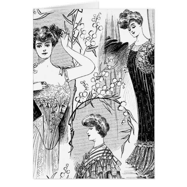 Retro mode illustratie collage (Voorkant)