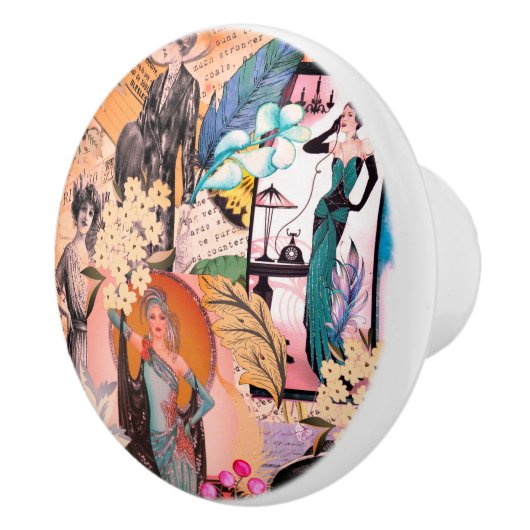 Retro Mode Magazine Keramische Knop (Rechts)