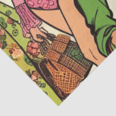 Retro Mode Meisjes Comics Tissuepapier (Detail)